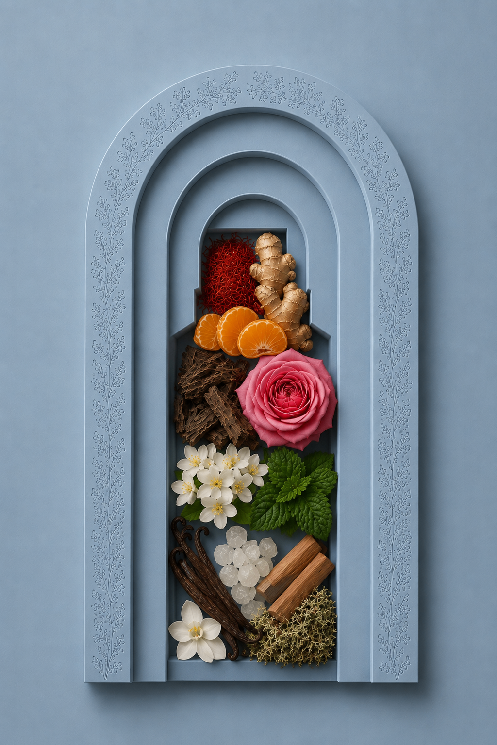 Bleu — ingredient still-life