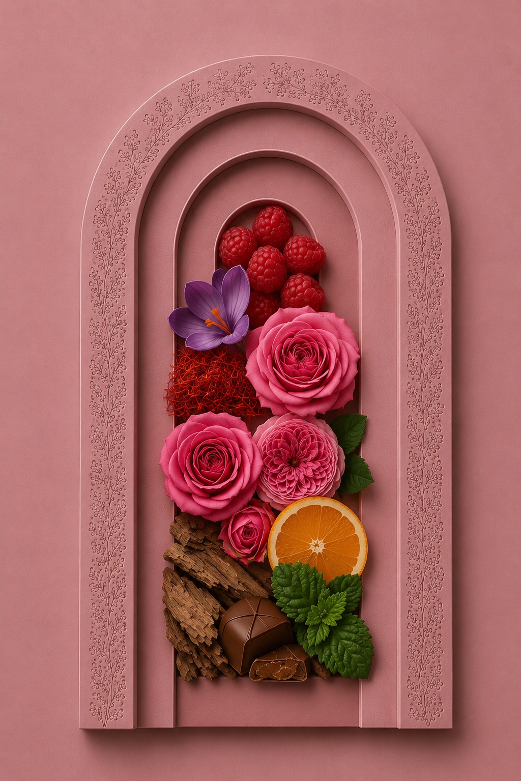 Rose — ingredient still-life