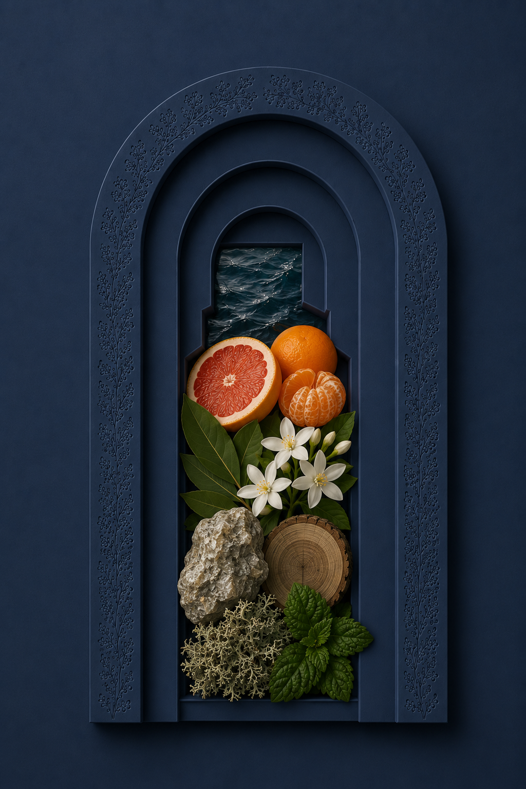 Indigo — ingredient still-life
